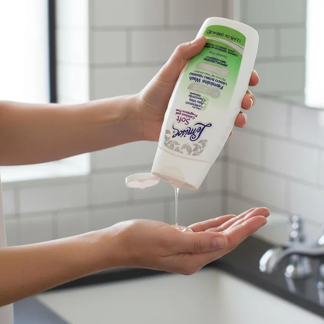 Lemisol Soft being dispensed into a hand