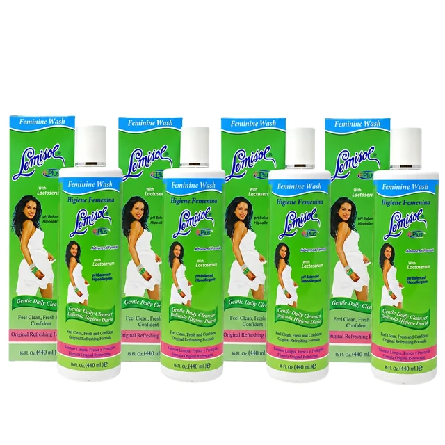 Lemisol Plus Original Feminine Wash, 16 fl oz, 4 Pack
